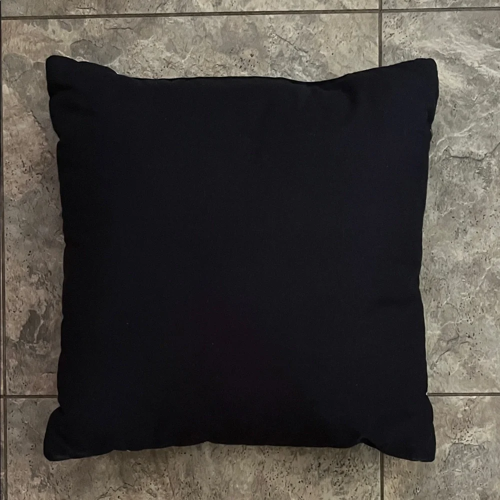 Skeleton Print Black and White Pillow